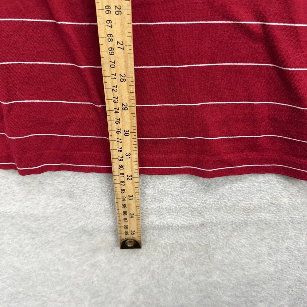 Vintage Polo Golf Ralph Lauren Shirt Mens XL Red White Striped Pima Cotton‎ Logo